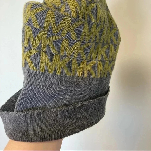 Michael Kors mustard grey beanie - Picture 2 of 3